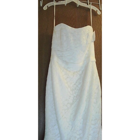 NWT Galina Davids Bridal Womens 6 Wedding Dress and Slip Lacy $600 MSRP - Picture 1 of 15